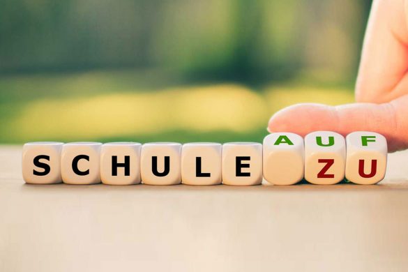 Schule Auf Zu Bild